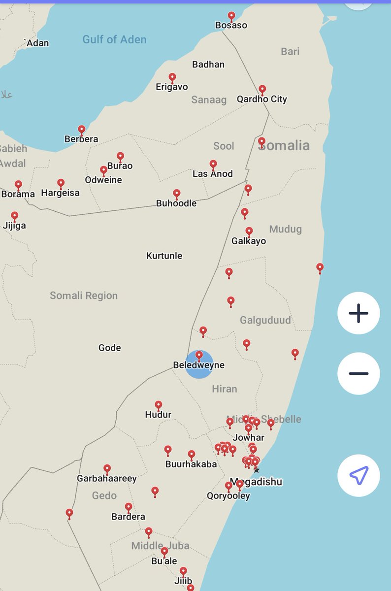 Death toll from Beledweyne town bombings climbs to 48 according to Hirshabelle leader Ali Abdullahi Guudlaawe. He said 108 others were injured in the two explosions - one caused by PBIED and a second by SVBIED
