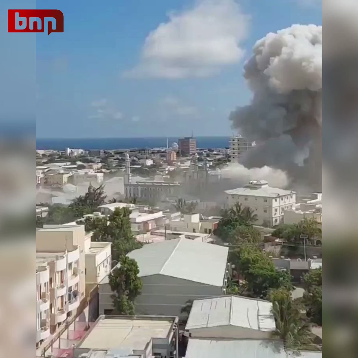 On Saturday, two car bomb explosions targeting the education ministry of Somalia shook the city of Mogadishu and shattered windows of neighboring structures, according to witnesses